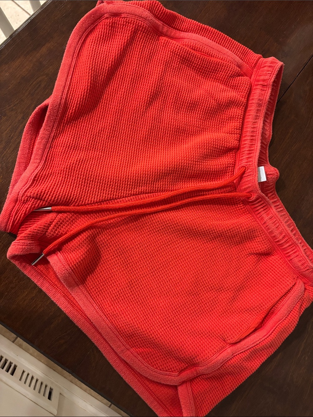 Athleta Tranquil Waffle Shorts in Cardinal - Women's Casual Lounge Shorts